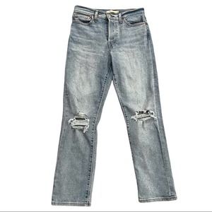 Levi’s Wedgie Ripped Straight Leg Jeans W28 L28